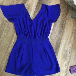 Royal blue romper
